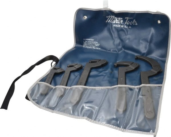 Martin Tools - 3/4" to 8-3/4" Capacity, Hook Spanner Wrench Set - Exact Tooling