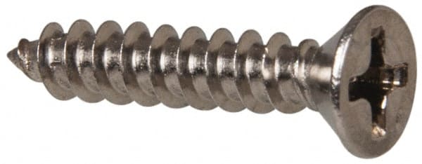 Value Collection - #6 Flat Head Phillips Sheet Metal Screw - Stainless Steel, 3/4" OAL, Grade 316 - Exact Tooling