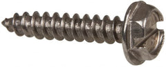 Value Collection - #6 Hex Washer Head Slotted Sheet Metal Screw - Stainless Steel, 3/4" Length Under Head, Grade 316 - Exact Tooling