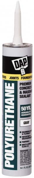 DAP - 10.1 oz Cartridge Gray Polyurethane Joint Sealant - -40 to 185°F Operating Temp, 10 min Tack Free Dry Time - Exact Tooling