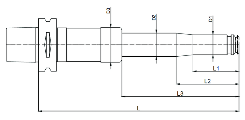 HSK-A 80mm x PG 32 x 105mm H HSK-A powRgrip Collet Holder - Exact Tooling