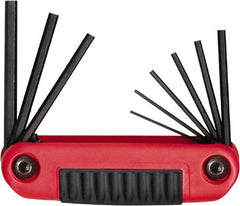 Eklind - 9 Piece Fold-Up Hex Key Set - Exact Tooling
