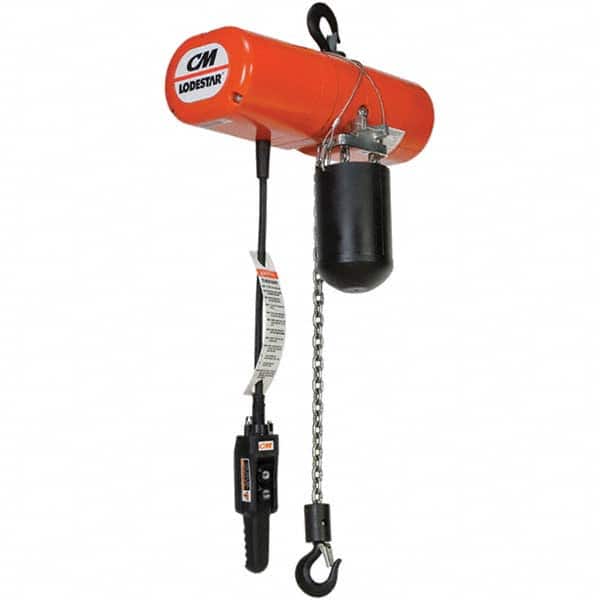 CM - 1/4 Ton Capacity 32 FPM Lift Speed 230V Electric Chain Hoist - Exact Tooling