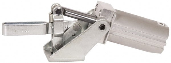 De-Sta-Co - 750 Lb Inner Hold Capacity, Horiz Mount, Air Power Hold-Down Toggle Clamp - 1/8 NPT Port, 69 Max psi, 97° Bar Opening, 40.89mm Height Under Bar - Exact Tooling