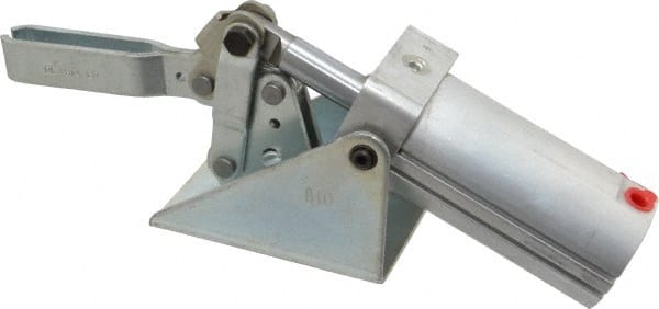 De-Sta-Co - 600 Lb Inner Hold Capacity, Horiz Mount, Air Power Hold-Down Toggle Clamp - 1/8 NPT Port, 145 Max psi, 99° Bar Opening, 45.47mm Height Under Bar - Exact Tooling