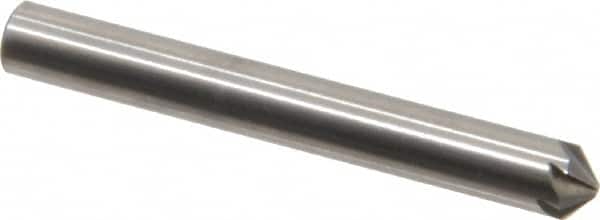Hertel - 3/16" Head Diam, 3/16" Shank Diam, 6 Flute 100° Solid Carbide Countersink - Exact Tooling