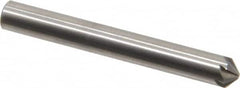 Hertel - 3/16" Head Diam, 3/16" Shank Diam, 6 Flute 100° Solid Carbide Countersink - Exact Tooling