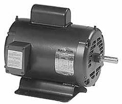 Baldor - 5 Max hp, 1,725 Max RPM, Electric AC DC Motor - 208, 230 V Input, Single Phase, 213T Frame - Exact Tooling