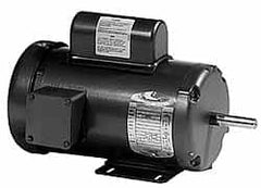 Baldor - 3/4 Max hp, 3,450 Max RPM, Electric AC DC Motor - 115, 208, 230 V Input, Single Phase, 56 Frame - Exact Tooling