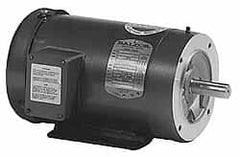 Baldor - 1/2 Max hp, 1,725 Max RPM, Electric AC DC Motor - 208, 230, 460 V Input, Three Phase, 56C Frame - Exact Tooling