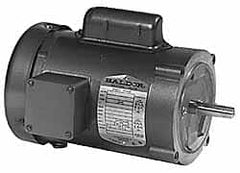 Baldor - 1/2 Max hp, 3,450 Max RPM, Electric AC DC Motor - 115, 230 V Input, Single Phase, 56C Frame - Exact Tooling