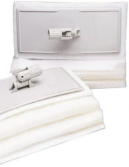 Ability One - 12" Long x 6" Wide x 1" Thick Sponge - Non-Abrasive, White - Exact Tooling