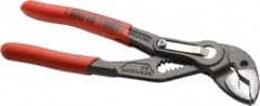 Knipex - 6" OAL, 1-1/4" Max Capacity, 0.7" Jaw Length, 11 Position Adjustable Tongue & Groove Pliers - Self-Gripping V-Jaws, Standard Head, Nonslip Plastic Handles - Exact Tooling
