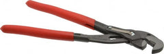 Knipex - 10" OAL, 1-1/4" Jaw Length, 15 Position Adjustable Tongue & Groove Pliers - Self-Gripping Smooth Parallel Parrot Jaws, Standard Head, Plastic Coated Handles - Exact Tooling