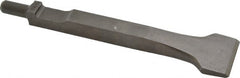 Made in USA - 1-3/8" Head Width, 7" OAL, 1/2" Shank Diam, Scaling Chisel - Square Drive, Square Shank, Alloy Steel - Exact Tooling