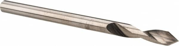 Accupro - 1/8" Body Diam, 60°, 2" OAL, Solid Carbide Spotting Drill - Exact Tooling
