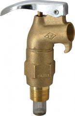 Value Collection - 3/4" NPT Brass Rigid Drum Faucet - FM Approved, External Arrester, Self Closing - Exact Tooling