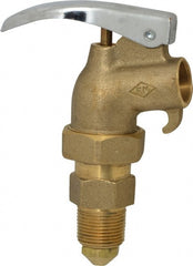 Value Collection - 3/4" NPT Brass Adjustable Drum Faucet - FM Approved, Internal Arrester, Self Closing - Exact Tooling