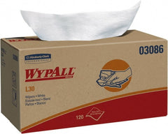 WypAll - L30 Dry General Purpose Wipes - Pop-Up, 10-3/4" x 10" Sheet Size, White - Exact Tooling