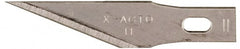 X-ACTO - 100 Piece Steel Hobby Blade - 1-19/32" OAL - Exact Tooling