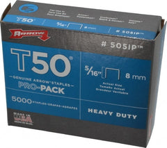 Arrow - 3/8" Wide Heavy Duty Staples - 5/16" Leg Length - Exact Tooling