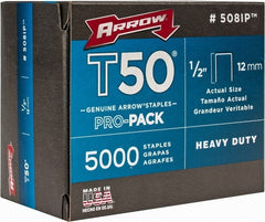 Arrow - 3/8" Wide Heavy Duty Staples - 1/2" Leg Length - Exact Tooling