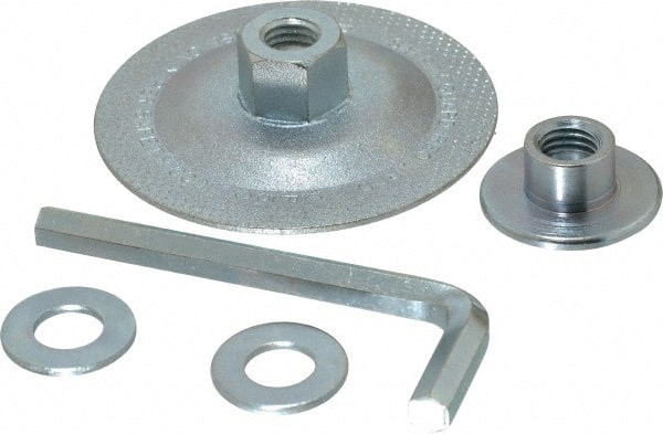 Norton - Grinding Wheel Adapter Kit - 1/16 to 1/4" Wheel Width, Right Handed - Exact Tooling