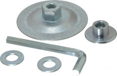 Norton - Grinding Wheel Adapter Kit - 1/16 to 1/4" Wheel Width, Right Handed - Exact Tooling