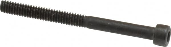Value Collection - #5-40 UNC Hex Socket Drive, Socket Cap Screw - Alloy Steel, Black Oxide Finish, Partially Threaded, 1-1/2" Length Under Head - Exact Tooling