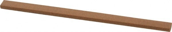 Norton - 4" Long x 5/16" Diam Aluminum Oxide Sharpening Stone - Half Round, Medium Grade - Exact Tooling