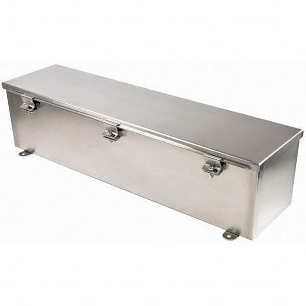 Wiegmann - NEMA 4X Stainless Steel Junction Box Enclosure with Hinge Cover - Exact Tooling