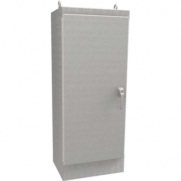 Wiegmann - NEMA 4X Stainless Steel Standard Enclosure with Cabinet Hinged Cover - Exact Tooling