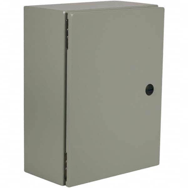 Wiegmann - NEMA 412 Steel Standard Enclosure with Cabinet Hinged Cover - Exact Tooling