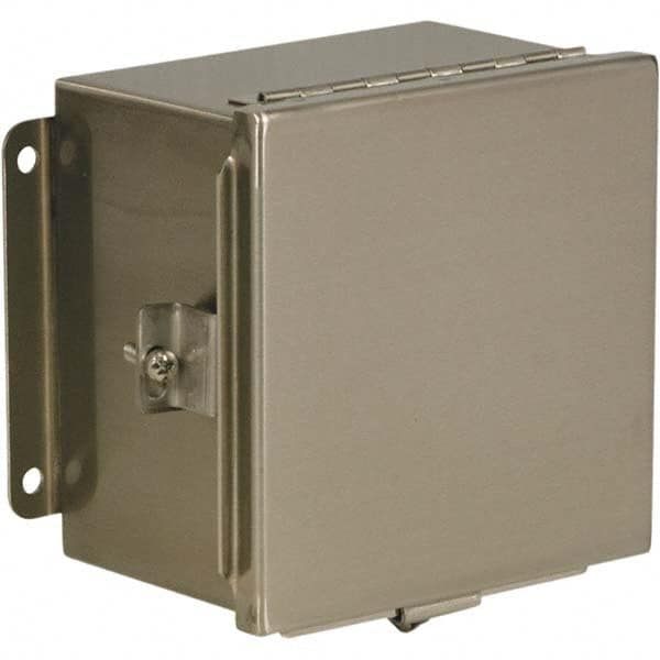 Wiegmann - NEMA 4X Stainless Steel Standard Enclosure with Continuous Hinge Cover - Exact Tooling