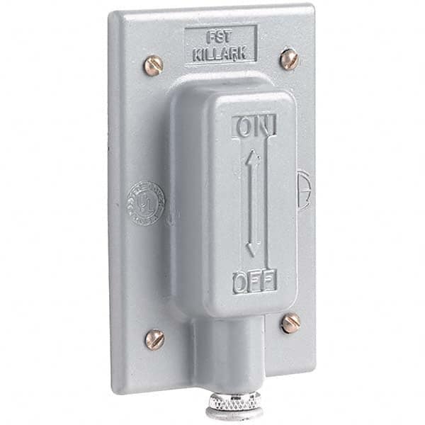 Hubbell Killark - Wall Plates Wall Plate Type: Switch Plates Color: Gray - Exact Tooling