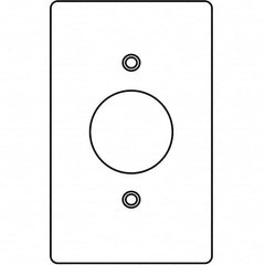 Wall Plates; Wall Plate Type: Outlet Wall Plates; Wall Plate Configuration: Single Outlet; Shape: Rectangle; Wall Plate Size: Standard; Number of Gangs: 1; Overall Length (Inch): 4-9/16; Overall Width (Decimal Inch): 2-13/16; Overall Length (Decimal Inch)