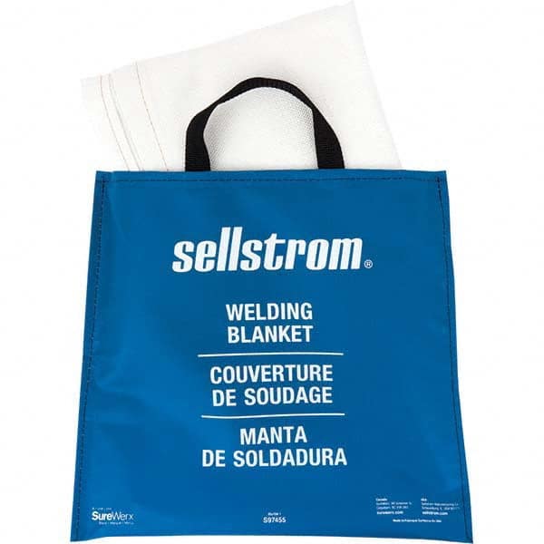 Sellstrom - Welding Blankets, Curtains & Rolls Type: Welding Blanket Color: White - Exact Tooling