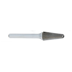 SL-1 -6mm × 16mm LOC × 6mm Shank × 50mm OAL 14 Degree Included Angle Carbide Medium Right Hand Spiral Burr - Exact Tooling