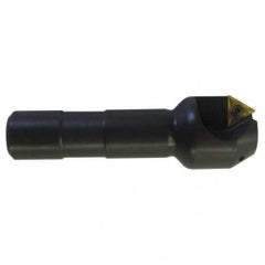 60° Point- 0.212" Min- 0.5" SH- Indexable Countersink & Chamfering Tool - Exact Tooling