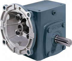 Boston Gear - 2.38 Centerline Distance, 10:1, 175 RPM Output, 3.18 Input Horsepower, 1,069 Lbs. Max Torque, Speed Reducer - Part No. F724-10-B7-J, Single Shaft Right, 7/8" Bore, 4.88" High, 140TC NEMA - Exact Tooling