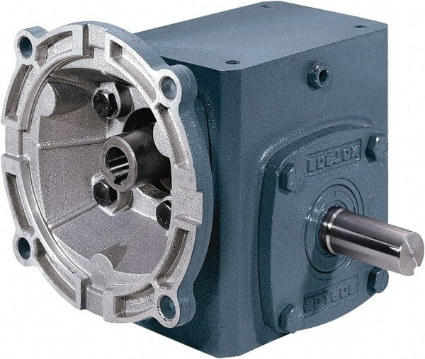 Boston Gear - 2.62 Centerline Distance, 30:1, 58 RPM Output, 1.68 Input Horsepower, 1,521 Lbs. Max Torque, Speed Reducer - Part No. F726-30-B7-J, Single Shaft Right, 7/8" Bore, 5.56" High, 140TC NEMA - Exact Tooling