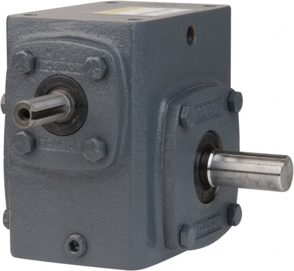 Boston Gear - 3-3/4 Centerline Distance, 50:1, 35 RPM Output, 2.71 Input Horsepower, 3,626 Lbs. Max Torque, Speed Reducer - Part No. 738-50-J, 1" Shaft Diam, Single Shaft Right, 7.63" High - Exact Tooling