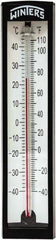 Winters - -40 to 110°F, Industrial Thermometer with Standard Thermowell - 2 Inch Immersion Length, 1-7/8 Inch Stem Length, 6 Inch Long, 1/2 Inch Thread - Exact Tooling