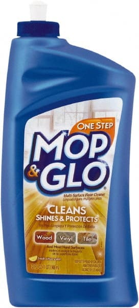 Mop&Glo - 1 Qt Bottle Cleaner - Use on Ceramic Tile, Laminate Surfaces, Linoleum, Quarry Tile, Cement, Concrete, Vinyl Tile, Terra Cotta, Terrazzo, Vinyl Composite Tile (VCT) - Exact Tooling