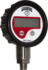 Winters - 2-1/2" Dial, 1/4 Thread, 0-1,000 Scale Range, Pressure Gauge - Lower Connection Mount, Accurate to 0.01% of Scale - Exact Tooling