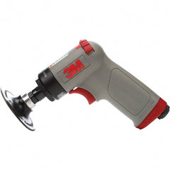 3M - 1 to 4" Disc, 15,000 RPM, Pneumatic Handheld Disc Sander - 22 CFM, 1/4 NPT Inlet, 0.45 hp - Exact Tooling