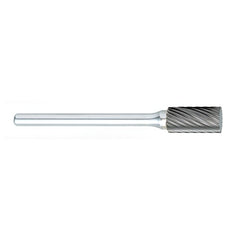 SM-51 -1/4 × 1/2 LOC × 1/8 Shank × 1-1/2 OAL Pointed Cone Carbide Medium Right Hand Spiral Burr - Exact Tooling