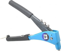RivetKing - Right Angle Head Hand Riveter - 1/8 to 3/16" Rivet Capacity, 10-1/2" OAL - Exact Tooling