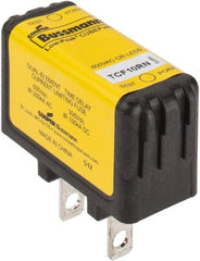 Cooper Bussmann - 300 VDC & 600 VAC, 10 Amp, Time Delay General Purpose Fuse - Plug-in Mount, 47.75mm OAL, 100 at DC, 200 (CSA RMS), 300 (UL RMS) kA Rating - Exact Tooling