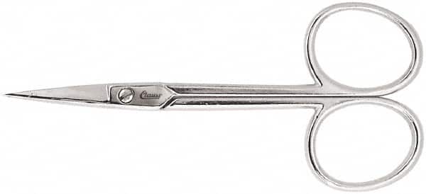 Clauss - 1" LOC, 8-1/2" OAL Straight Scissors - Steel Straight Handle, For Paper, Fabric - Exact Tooling